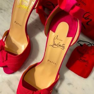 Christian Louboutin Pink Christeriva Heel Sandal